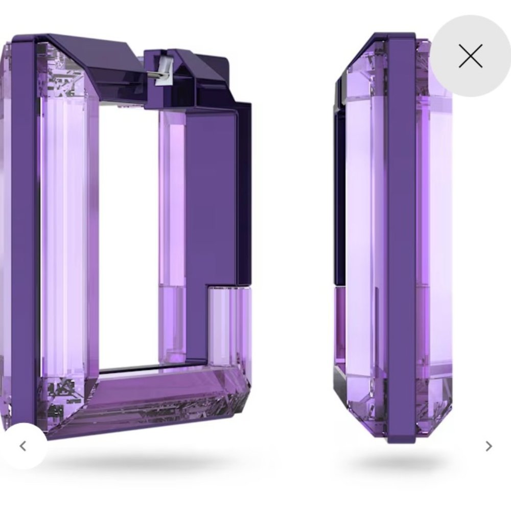 Swarovski Ring and Earrings - Size 58, Purple